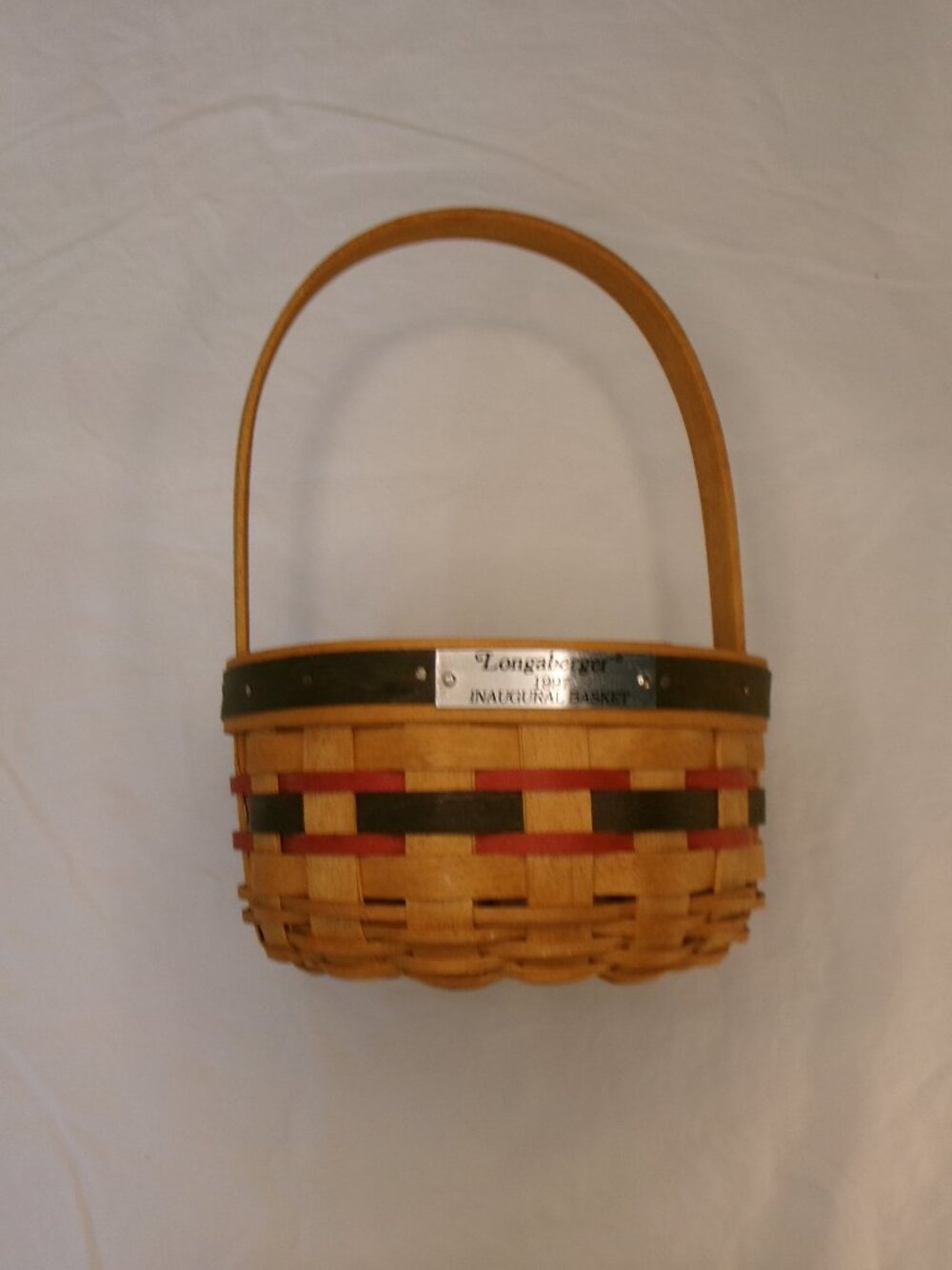 Miniature Vintage Longaberger 1997 Collectible Inaugural Basket